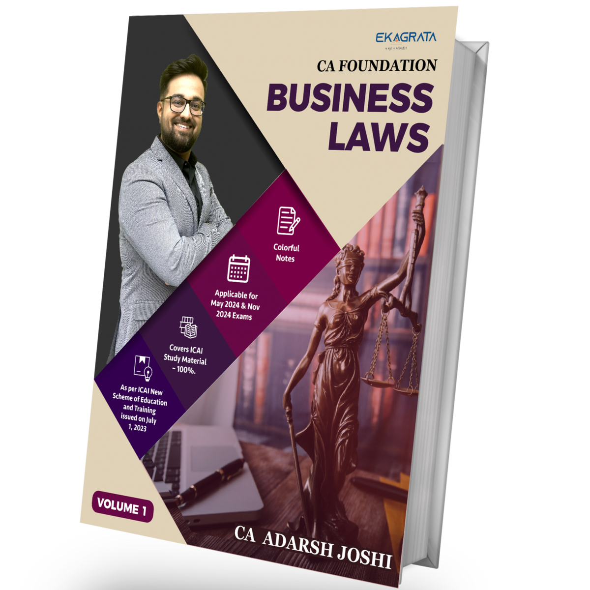 CA Foundation - Business Laws Text Books for May and Nov 24 by CA Adar ...